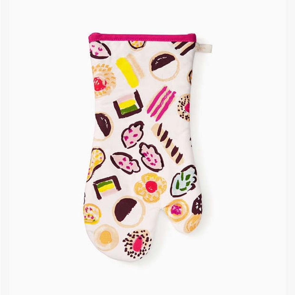 Kate Spade Eat Cake Kitchen Oven Mitt Dessert Pastry Cookie 100% Cotton